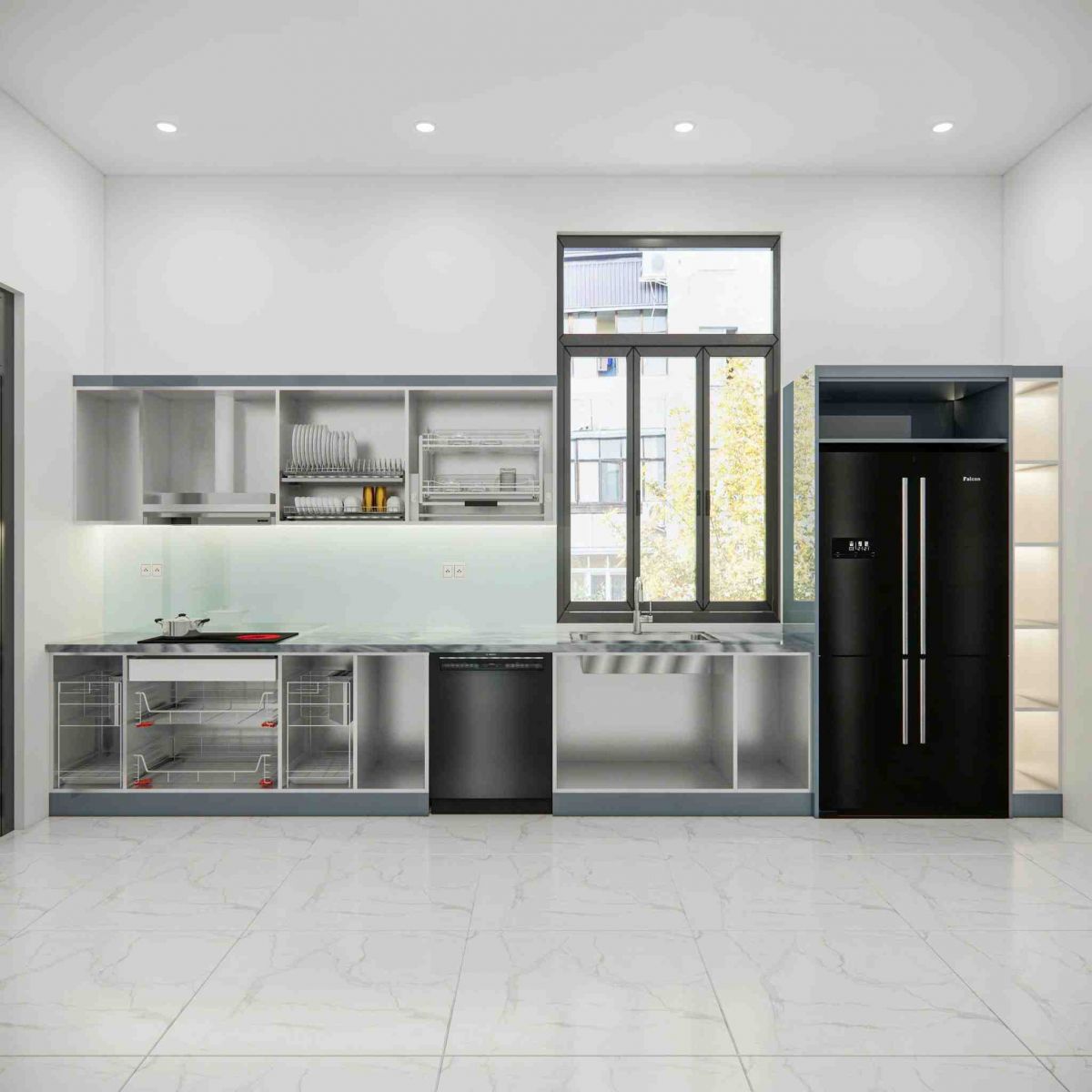 tu bep inox canh kinh 